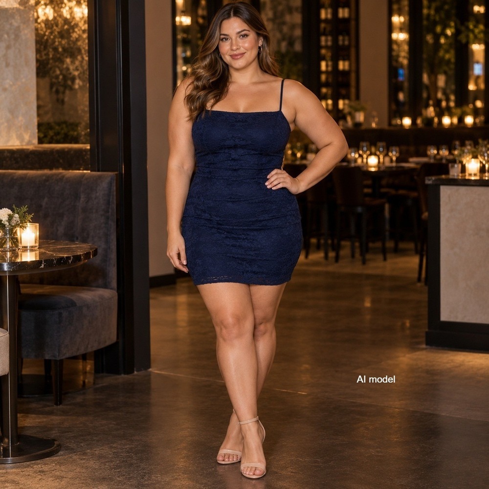 Lulus Blue Velvet Mini Dress Large Spaghetti Strap Party Cocktail Y2K Inspired